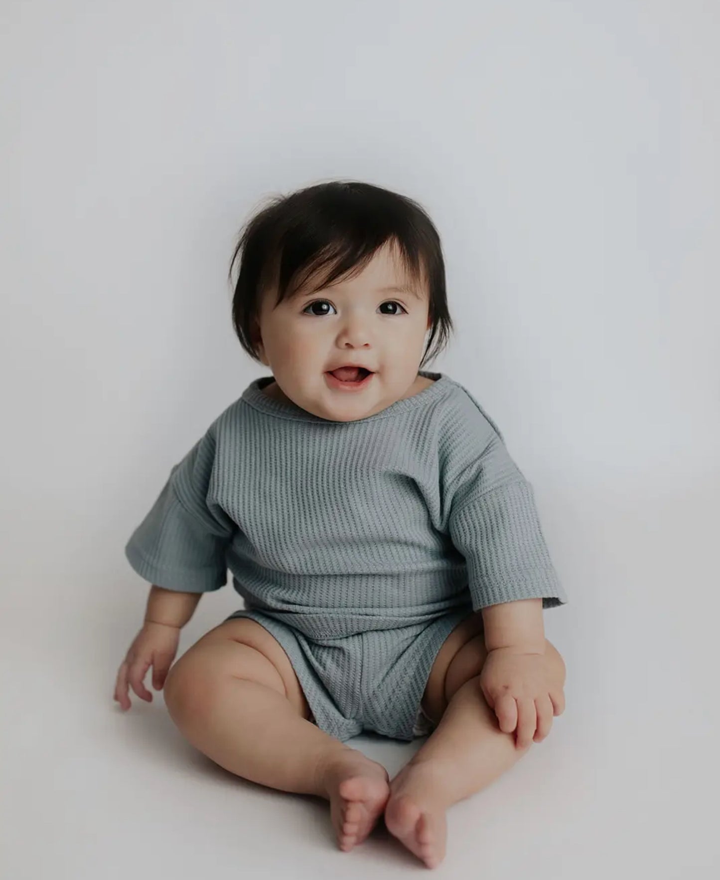 Santorini Summer Waffle Toddler Top & Bottom Set
