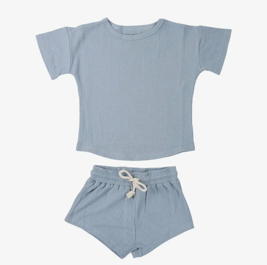 Santorini Summer Waffle Toddler Top & Bottom Set